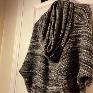 LOFT Cowl Neck Loose Sweater with Front Pocket